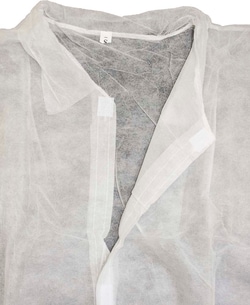 Chemsplash Polypropylene Lab/Visitors Coat White with Velcro Closure Large | Buy Online | Chemsplash | Fisher Scientific